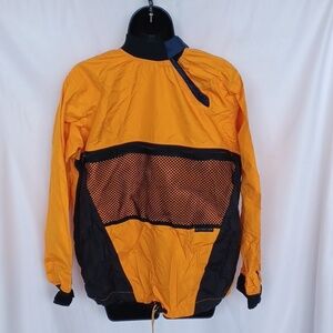 Vintage 90s MTI Adventurewear Kayaking Jacket Gold & Black, Sz S